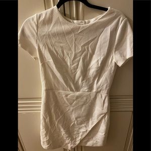 Short sleeved white dress